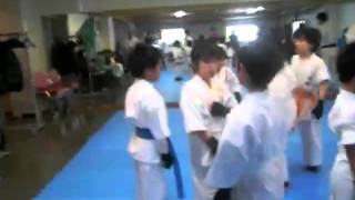 2012年2月18日（土）尼崎市武庫之荘 志道会空手 組手１