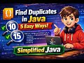 Java Interview Question: Find Duplicates Numbers Using Java 8 Streams (5 Approaches)