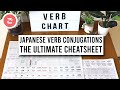 ULTIMATE JAPANESE VERB CONJUGATION CHEATSHEET! [Benkyogo]