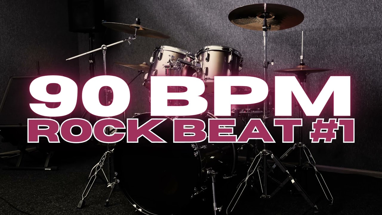 90 BPM - Rock Drum Beat - Loop 1 - YouTube