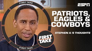 Stephen A. reacts to Patriots hiring Jerod Mayo + talks Eagles & Cowboys' playof