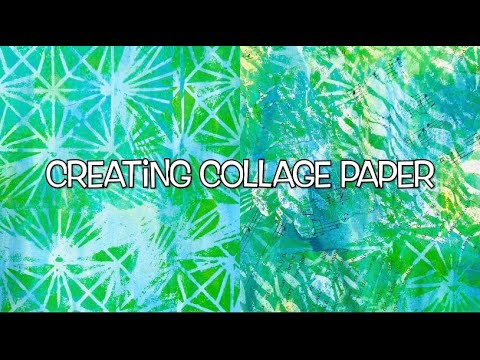 Creating Collage Paper Part 1 Youtube