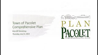 07-13-23 | Town of Pacolet Comprehensive Plan Kick-Off Workshop