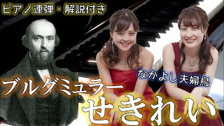 【解説付き】ブルグミュラー＝田淵紗恵子：せきれい/ ピアノ連弾【ごぼう】