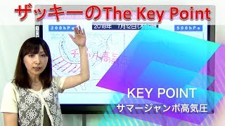 サマージャンボ高気圧（解説・尾崎里奈）【ザッキーのThe Key Point(33)Team SABOTEN 気象専門STREAM.(531)】