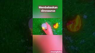 Pecahkan Ballon Es Crystal Isi Dinosaurus (5) #shorts #youtubeshorts #amazing #balloon #viral