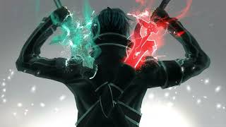 kirito dual swords dark repulser x elucidator moewalls com 1920x1080 Wallpaper
