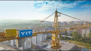 How to disassemble a tower crane - 4K timelapse