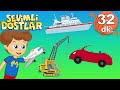 Taşıtlar şarkısı ve devamında 30 dk Sevimli Dostlar Bebek Şarkıları | Adisebaba TV kids songs