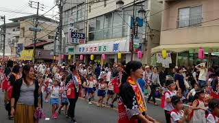 秦野市「タバコ祭り」日本の子供たちが踊っている(japanese children dancing)