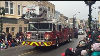 Newmarket Santa Claus Parade 2015, Fire trucks, police cars and more!