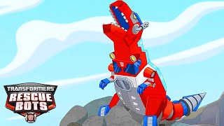 Dino Transformations! | Rescue Bots | Kids Cartoon | Transformers Junior