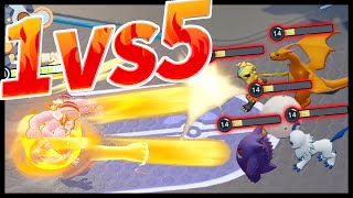 【ポケモンユナイト】1vs5 カイリキー無双　キル集！【ソロランク】