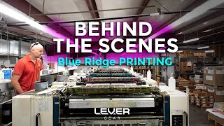 Lever Gear visits Blue Ridge Printing