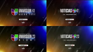 Univision Affiliates Compilation Station IDs and News Open 2010-2013