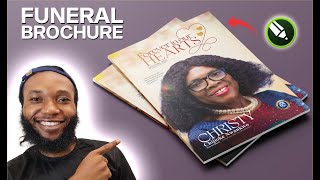 How to design Funeral Brochure magazine in CorelDraw | Step by Step Process