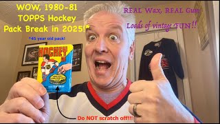 80/81 TOPPS Hockey VINTAGE Pack break in 2025! Bourque RC? #donteatthegum #hockeycards #packopening