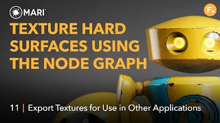 Texture Hard Surfaces Using Mari's Node Graph | 11: Export Textures for Use in Other Applications