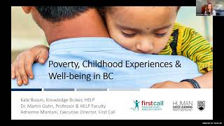 Poverty, Childhood Experiences \u0026 Well-Being in BC Webinar