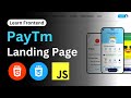 How To Make Paytm Landing Page Clone Using HTML CSS and JavaScript | Part-9 |  @upcoding