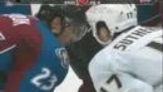 Ducks vs Avalanche - Fights - Getzlaf, Laperriere, Kunitz,