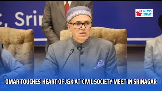 Omar touches heart of J\u0026K at civil society meet in Srinagar | JK News Today