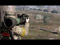 Ukraine's anti-tank NLAW Missiles destroyed Russia's T-90SM Tank column in Bakhmut - Arma 3