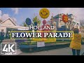 Unique Dutch Flower Parade in 4K HDR - Beautiful Spring Tulip Festival, The Netherlands