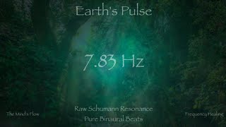 7 83 Hz Raw Schumann Resonance Earth's Pulse Pure Binaural Beats Frequency Healing Meditation