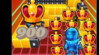 900 crown  👑 in stumble guys ( block dach team , maps eliminations and run )