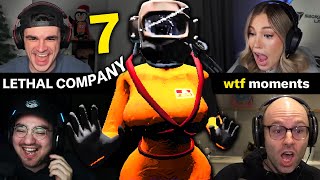 TOP 30 Jumpscare & Funny Moments in LETHAL COMPANY | Part 7