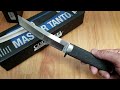 cold steel master tanto san mai black handle stainless knife w kydex sheath 35ab