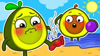 Learn Good Habits with Hot vs Cold Challenge ☀️🌊  + More Funny Stories for Kids by Pit & Penny 🥑✨