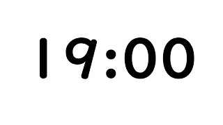 19分間タイマー【目覚まし時計のアラーム音】 ※1分ごとにアラーム音が鳴ります。