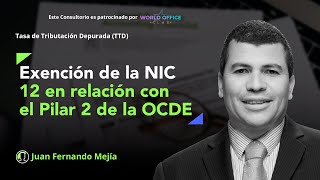 Aplicabilidad de la exención de la NIC 12 en relación con el pilar 2 de la OCDE en Colombia