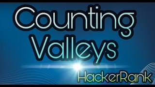 Counting Valleys | HackerRank Solution