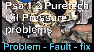 PSA 1.2 puretech oil pressure problems. How to easily fix common fault code p15a8