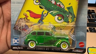 Hot Wheels Superman Action Comics ￼#1 Action Sedan ￼Pop Culture 2024 Release ￼