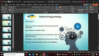 Python L84 in Tamil, This video explains SciPY Lesson 1,Non Tech People can understand well.