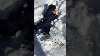 20160101 3歳3ヶ月 白馬で雪遊び