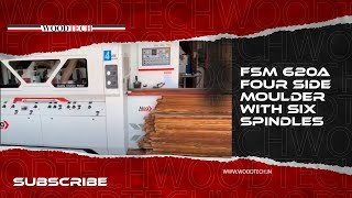 WOODTECH CONSULTANTS - FSM 620A- FOUR-SIDE MOULDER WITH 6 SPINDLES #woodtechchannel #factoryshorts