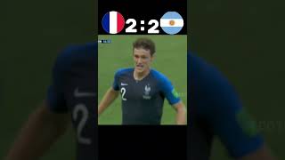 Argentina vs France 2018 world cup Semi final |#messi #mbappe #shorts #football