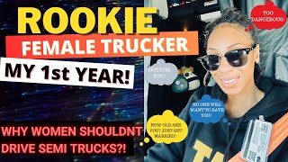Rookie Female Trucking VLOG | Truck Driver First Year Recap🎉 #cdl #trucklife #womenintrucks
