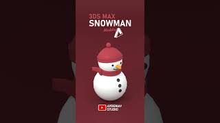 Low Poly Snowman Model | 3DS Max