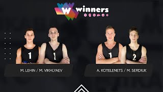 Winners Beach Volleyball. Men. M. Lehin / M. Vikhlyaev - A. Kotelenets / M. Serdiuk  09.01.2025