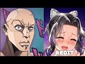 Anime vs Redit / Rock reaction (Demon slayer)