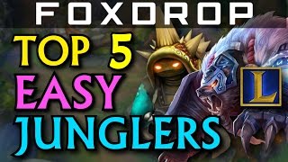 Top 5 Easy Junglers That Are Really Strong - League of Legends
