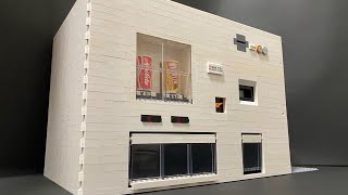 レゴでルーレット機能付き自動販売機作ってみた LEGO vending machine with roulette