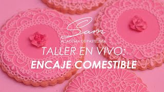 Taller en vivo - ENCAJE COMESTIBLE | ¿Cómo hacer receta encaje comestible?