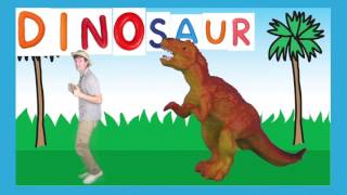 First Words #4  DINOSAUR   Learn 7 Dinosaur Names   Songs For Kids Matt VS Dino